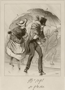 それはよく構成されていて、本当のローランではありませんでした、1838 作： Paul Gavarni